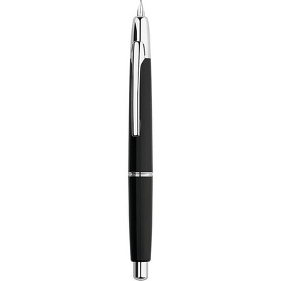 Majohn A2 Press Fountain Pen Extra Fine Nib with Box, Retractable Black Resin...