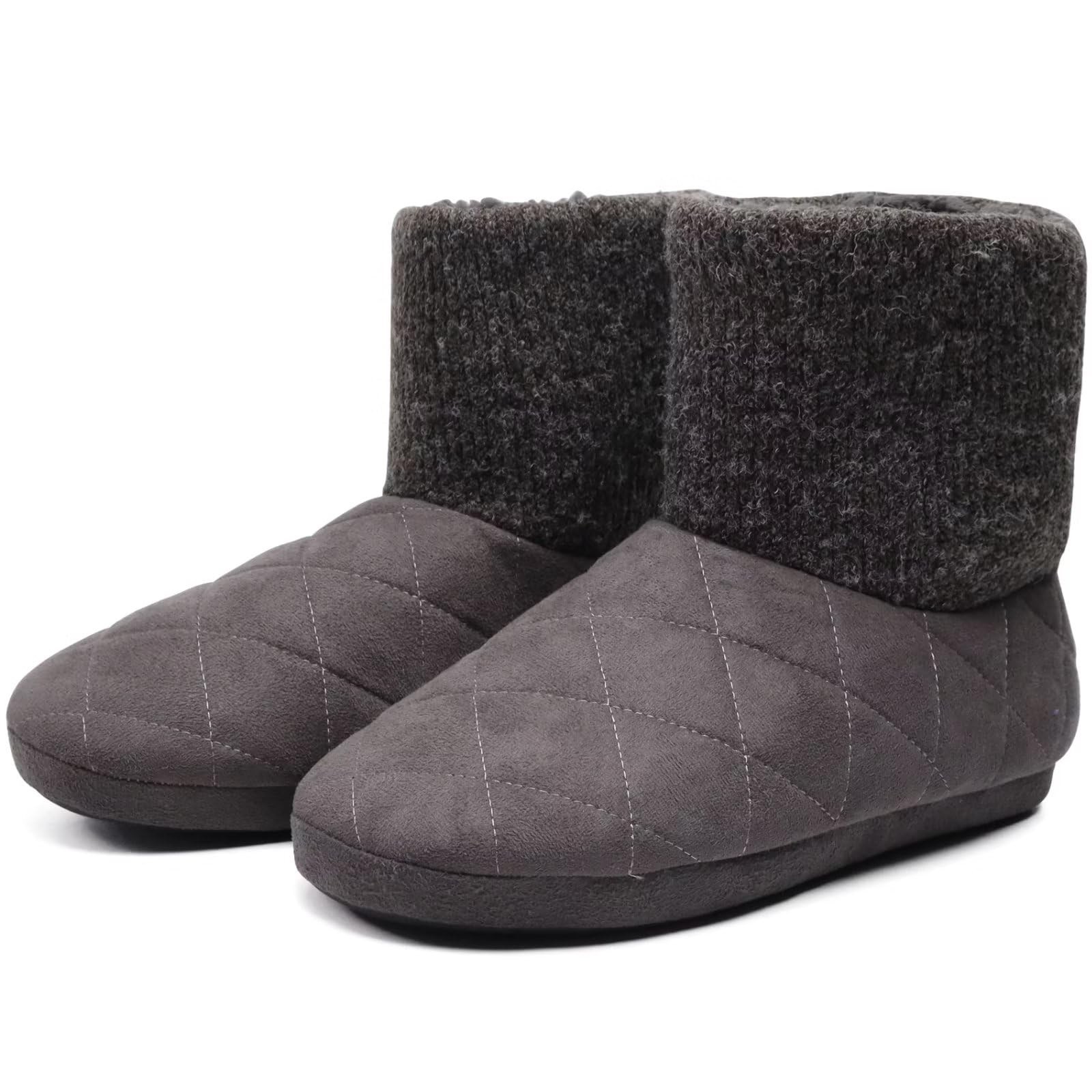 Botas Zapatilla KuaiLu Para Hombres Tejidas Invierno Cálidas Cómodas Espuma con Memoria Caballeros Botín S