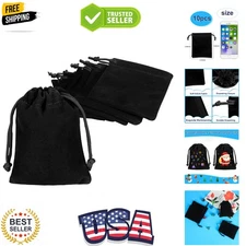 10pcs Velvet Drawstring Bags Wedding Gift Bags Velvet Cloth Jewelry Pouches B...