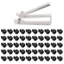 50 Pack M6 Cage Nuts, Bolts and Washers Kit - Cage Nuts Set With Tool for Ins...