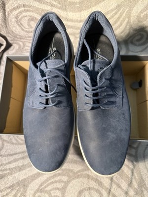 Ecco Mens S Lite Hybrid Brogue Sneakers EU 40 US 6-6.5 Blue Leather EUC 