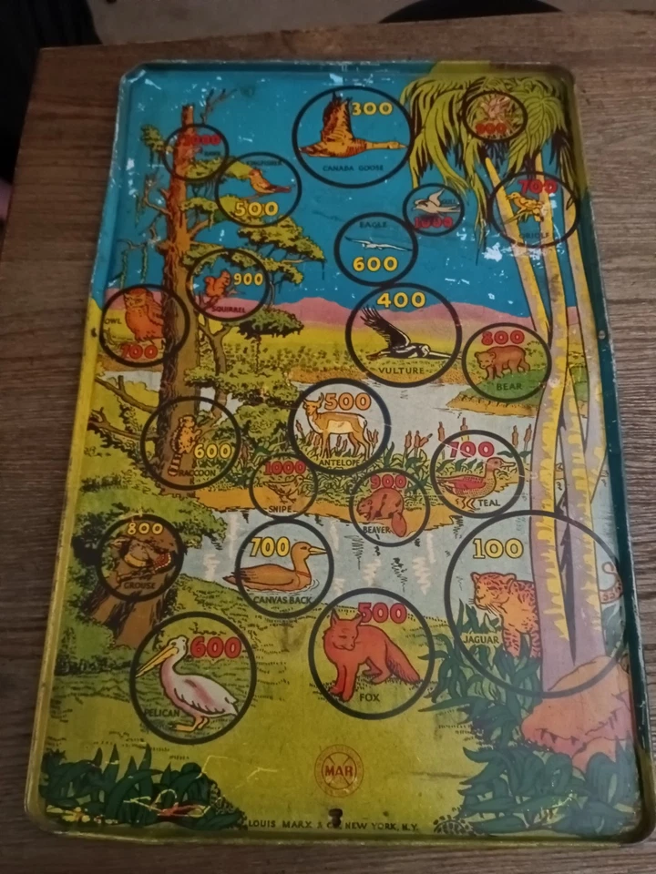 Antiguo 1939 "LONE RANGER" ESTAÑO METAL TARGET GAME - Doble Cara Foto 4 de 4