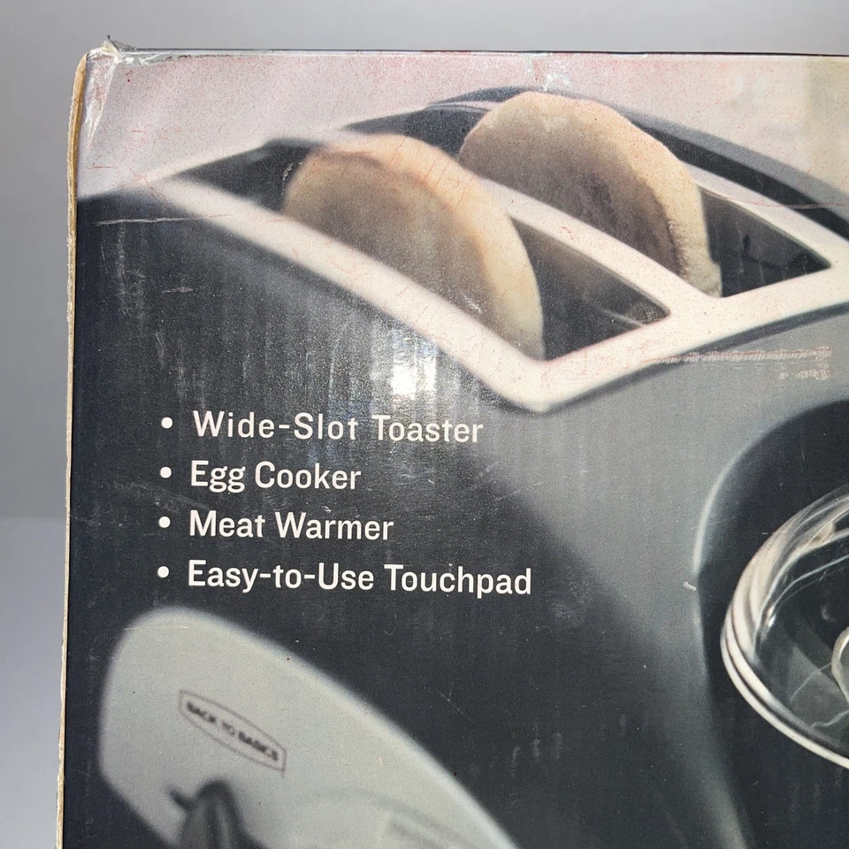 NEW TEM500 Egg-and-Muffin 2-Slice Wide Slot Toaster & Egg Poacher Back to Basics - Image 3 of 4