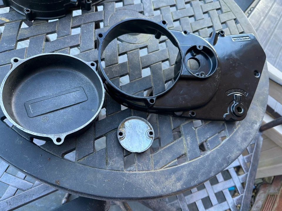 Cubierta del motor lado izquierdo para motocicleta Yamaha RD250 RD400 1976-On Foto 4 de 4