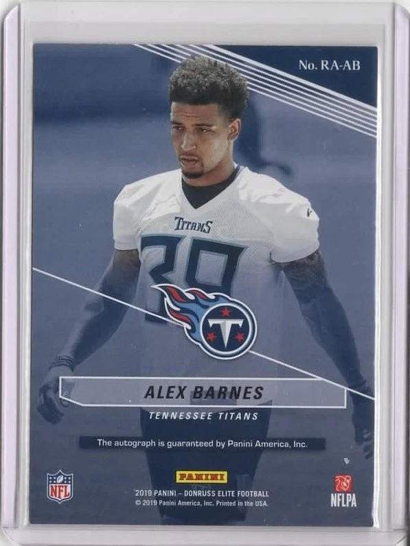 2019 Elite Rookie Autographs #22 Alex Barnes    070/499 - Image 2 of 2