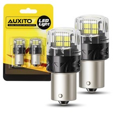 2X AUXITO White Bright 1156 7506 LED Reverse Backup DRL Light Bulbs 6500K Canbus
