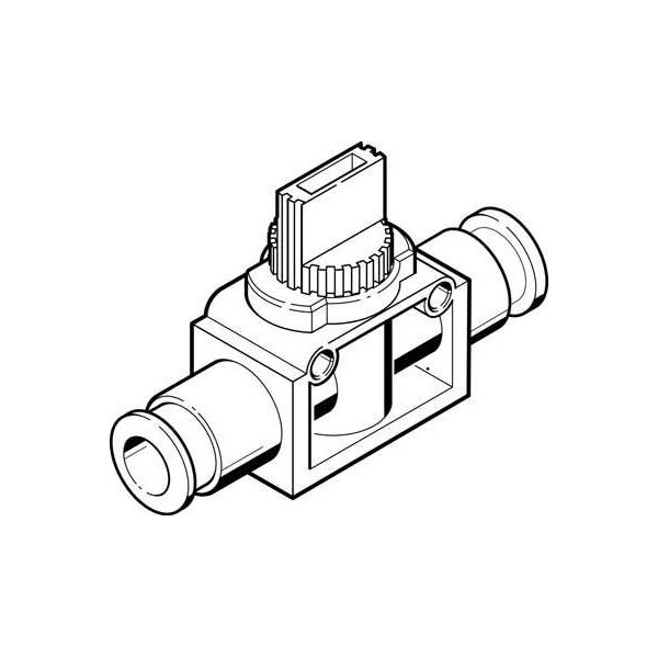 FESTO HE-2-QS-8 check valve -0.95 to 10 bar 1pc