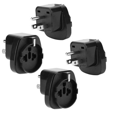 4x Steckdosen Adapter Typ B auf EU Schuko Reiseadapter Konverter