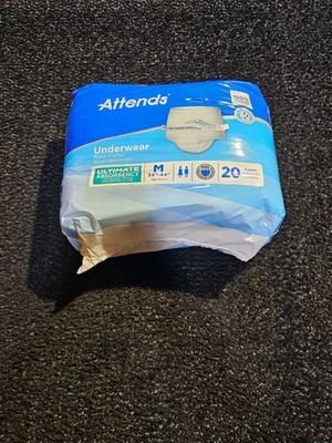 (QTY 140) Attends Size Medium 34''-44'' Pull-Up Ultimate Absorbency Underwear