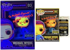 A. Michael Lerner signed Black Light Funko Pop Figure - Halloween 6 The Curse of