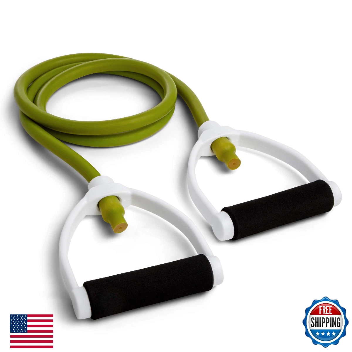 Champion Sports Resistance Bands w/Handles - 10-100 lbs - Fitness & Rehab