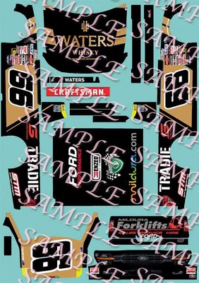 PreOrder 2025 Cam Waters Waters Whisky 1/64 Peel& Stick Decals