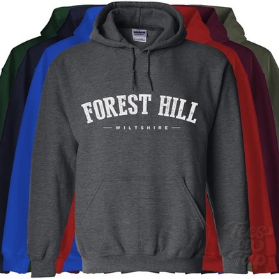 FOREST HILL WILTSHIRE HOODIE Savernake Marlborough England college varsity style