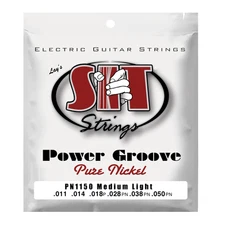 S.I.T. Strings Power Groove Pure Nickel Electric Guitar Strings gauges 11-50