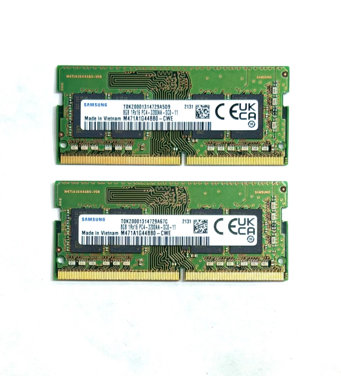 Samsung DDR4 SDRAM 8 GB Capacity per Module RAM 2 Modules for sale
