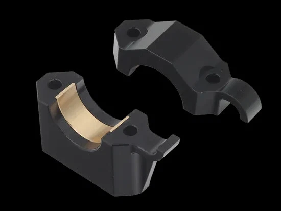 SP1 Blk Aluminum Steering Stem Clamp Block Kit Yamaha Sidewinder BTX 153in 18-20 - Image 2 of 4