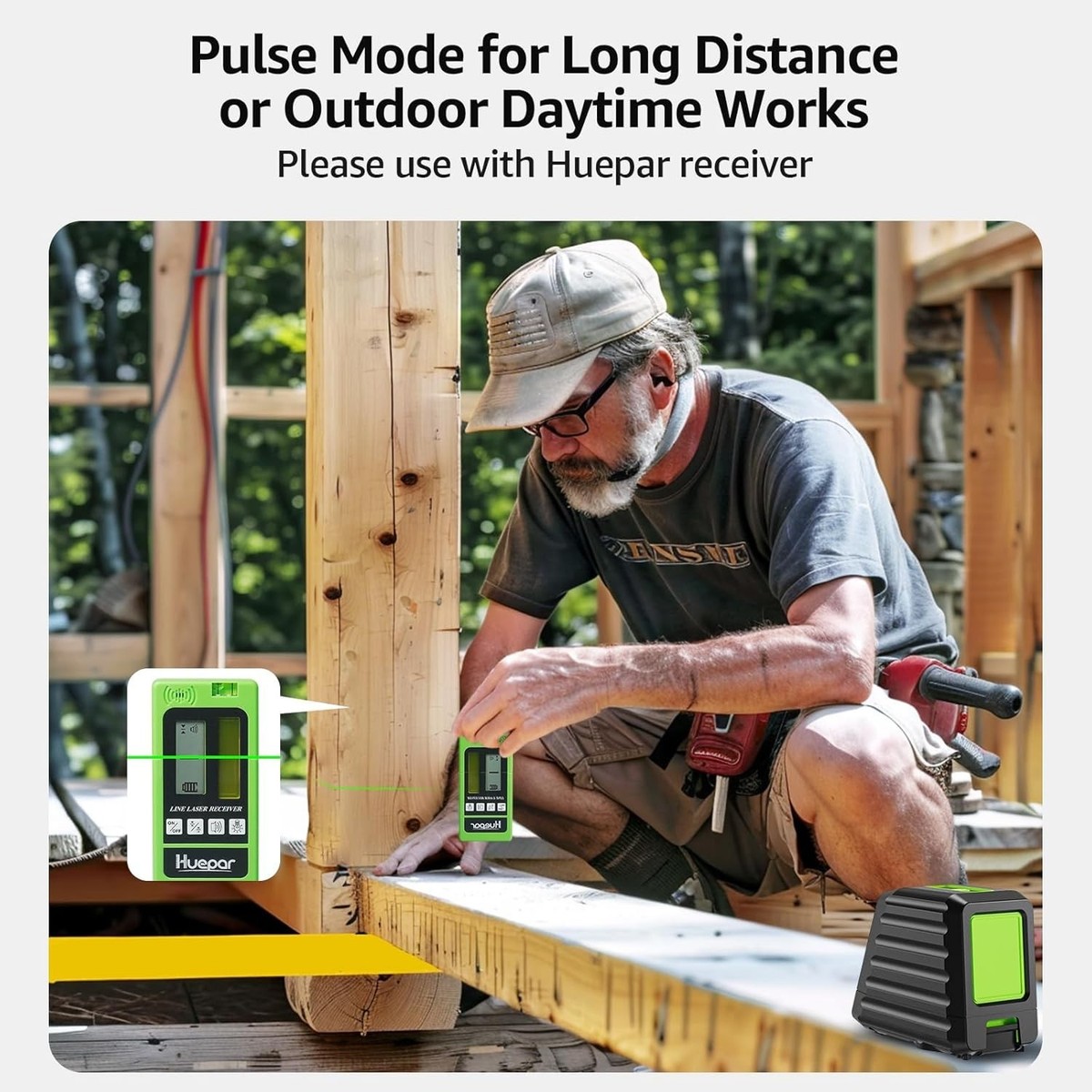 Compact Self-Leveling Laser Level with Green Beam - Perfect for Compact Self-Leveling Laser Level with Green Beam - Perfect for