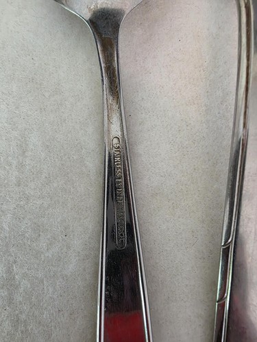 Imperial Lady Duff Stainless Teaspoons Set of 4 USA IMILAD Discontinued Flatware