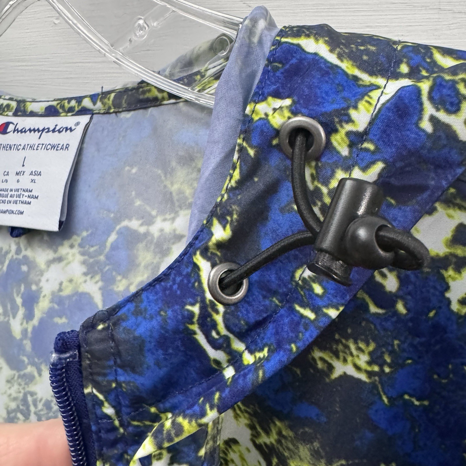 Packable Windbreaker Pullover Jacket Champion Men… - image 8