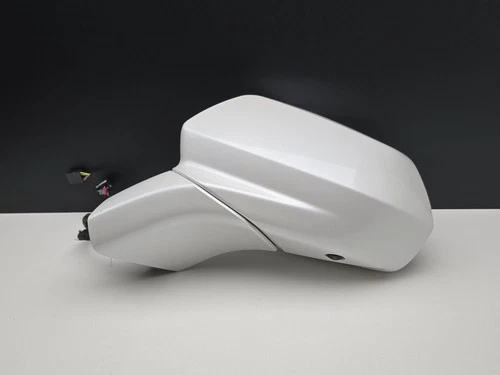 17-19 Cadillac XT5 Platinum LH Driver Side Door Mirror Crystal White W/Camera