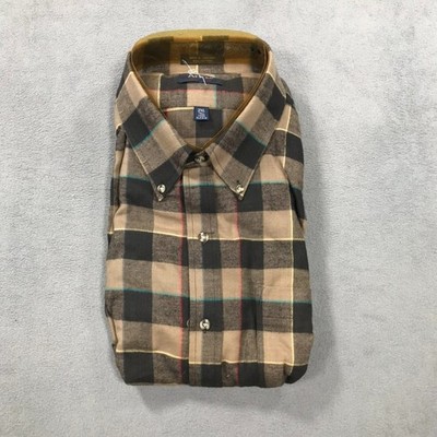 Vintage Arrow Sportswear Shirt Men's 2XL Tall XXLT Plaid Cotton Button Down NEW