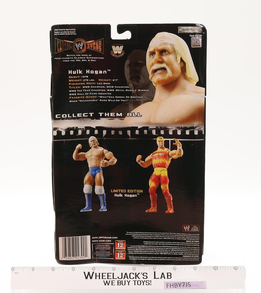 Hulk Hogan WWE Classic Super Stars CANADA Excl. 2006 Jakks Pacific