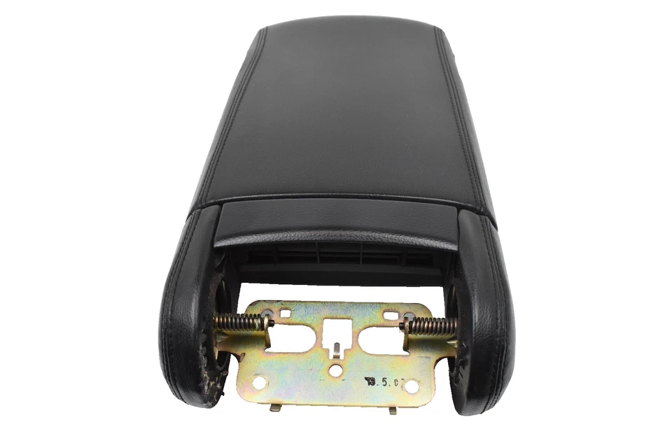 2002-2005 Infiniti Q45 Center Console Black Leather Armrest Lid Storage OEM - Image 4 of 4