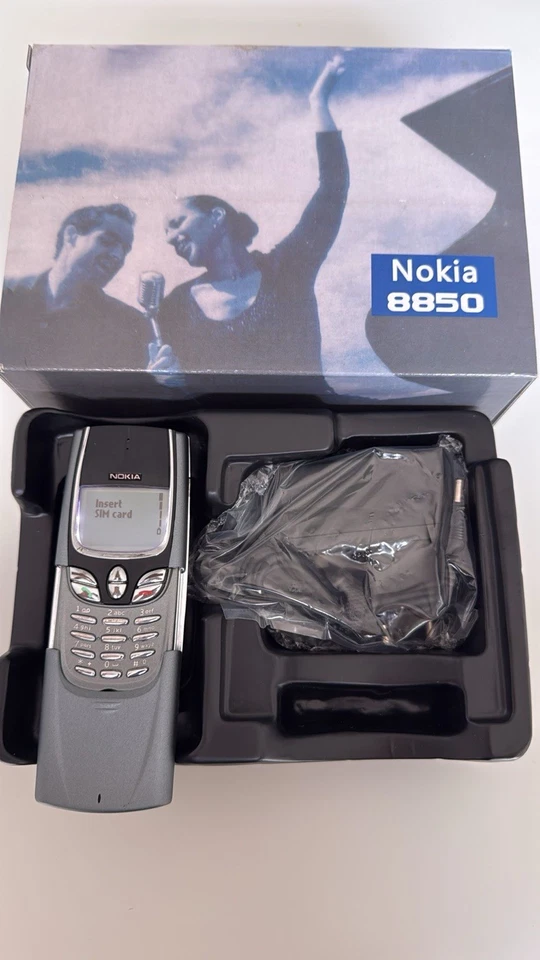 Original Nokia 8850 Handy Neu Händler, Garantie, geprüft Silber Komplett Mega - Bild 2 von 3