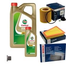 BOSCH inspektionspaket 6 L Castrol EDGE 5W-30 M für BMW Z4 Roadster sDrive20i