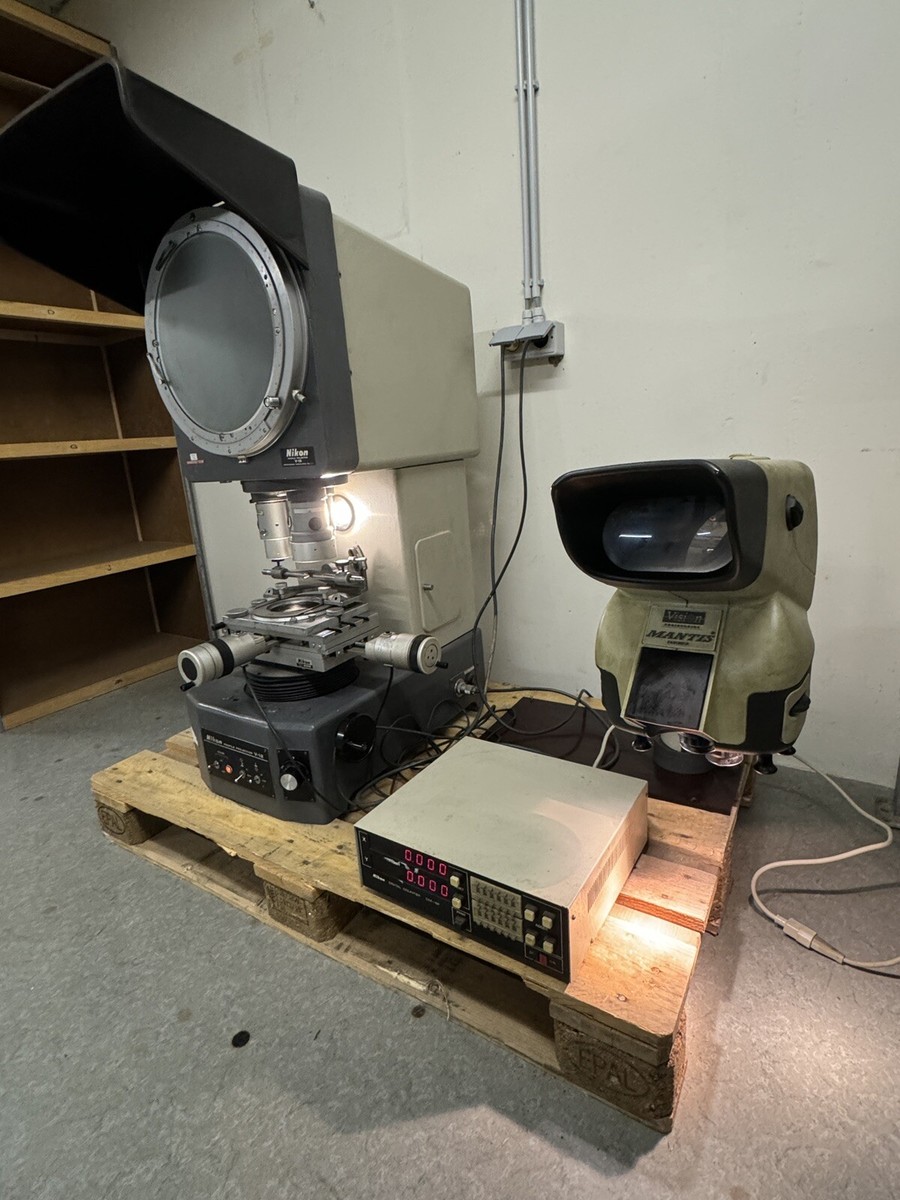 NIKON V-12 PROFILE PROJECTOR + NIKON CM-6F DIGITAL COUNTER + NIKON V-12 PROFILE PROJECTOR + NIKON CM-6F DIGITAL COUNTER +