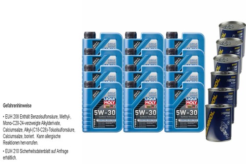 12L Aceite Motor Liqui Moly Longtime High Tech 5W-30 3xMotor Doctor+Motor Flush - Imagen 1 de 8
