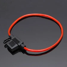 25 ATM MINI Blade Loop In-Line Fuse Holder 14 GA AWG Gauge OFC Copper Wire Cable