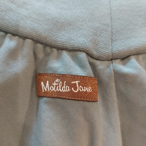 Falda para mujer Matilda Jane verde azulado con volantes talla pequeña nueva con etiquetas boho romántica fluida - Imagen 17 de 17