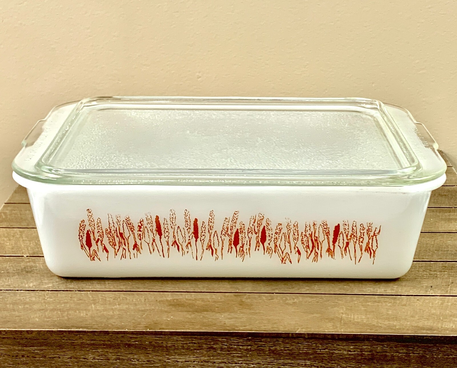 ProctorSilex Covered Casserole Refrigerator Dish Wheat USA Slow Cook
