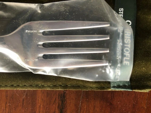 Garfo para salada Christofle Marly prata esterlina 6,5" - Imagem 4 de 4