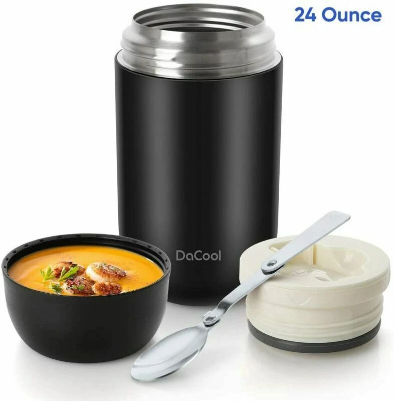 DaCool Hot Food Jar 24 oz Insulated Lunch Container Keep Food Hot