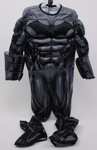Halloween Batman Muskel Brust Overall Kostüm Größe Medium 8-10 Neu mit Etikett - Bild 4 von 4