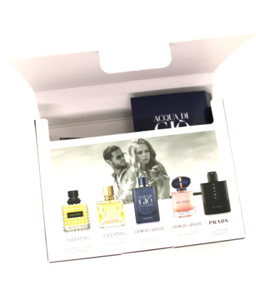 Discovery Parfüm Box | 5 x Best of Italian Brands Prada | Valentino | Armani