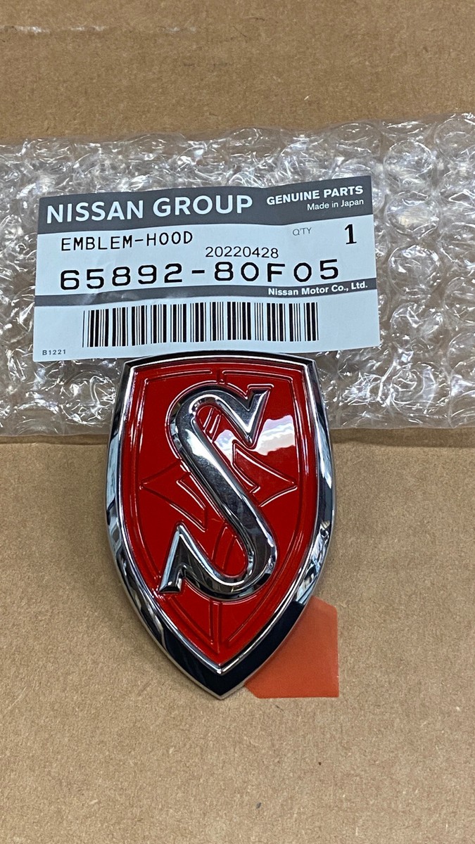 Genuine Nissan Silvia S14 RED Hood Emblem Badge Brand New