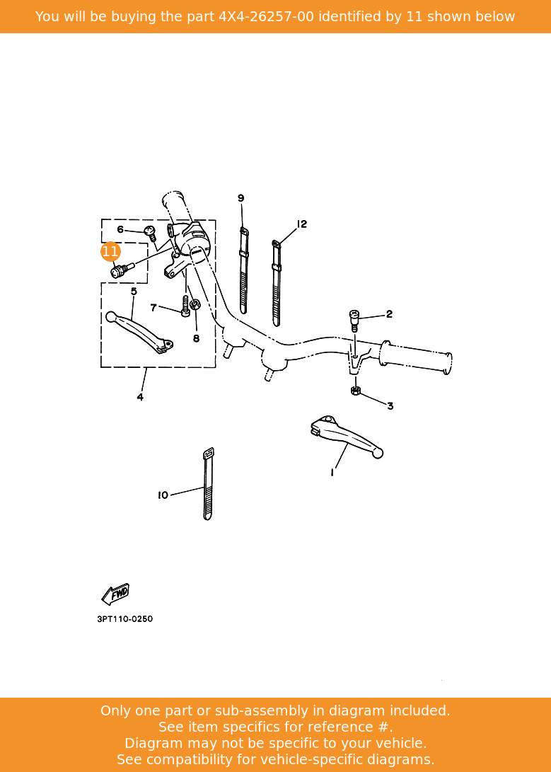 Genuine Yamaha Pw50 PW 50 Throttle Stopper Restriction Screw 4x426257