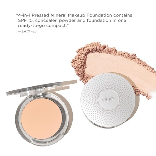 4-in-1 Mineral Makeup with SPF 15 - Light Blush Medium for Flawless Skin - Picture 12 of 16