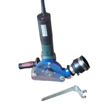 Handheld Concrete Saw With Dust Shroud Vacuum Attachment - 5" Metabo Grinder