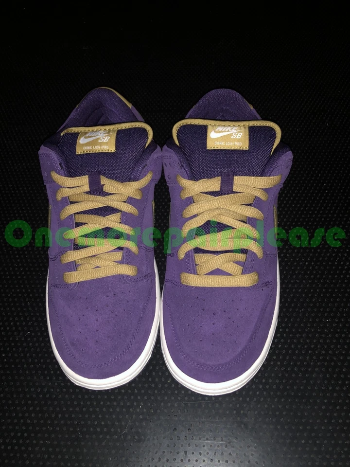 Nike SB Dunk Low Pro Quasar púrpura metálico dorado blanco 313170-571 QS Foto 3 de 4