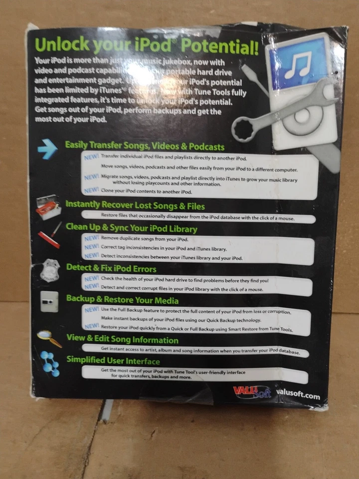 ValuSoft Tune Tools for iPod, Windows/Mac, b2 Software Song Transfer NEW - Image 3 of 4