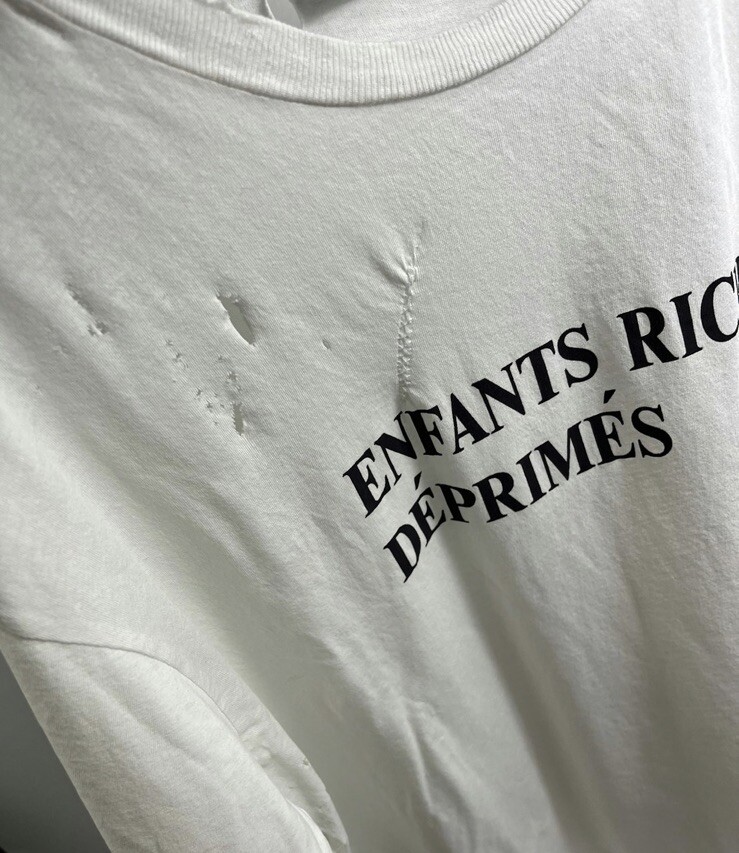 ENFANTS RICHES DEPRIMES - LOGO DISTRESSED LIGHT WEIGHT T ENFANTS RICHES DEPRIMES - LOGO DISTRESSED LIGHT WEIGHT T