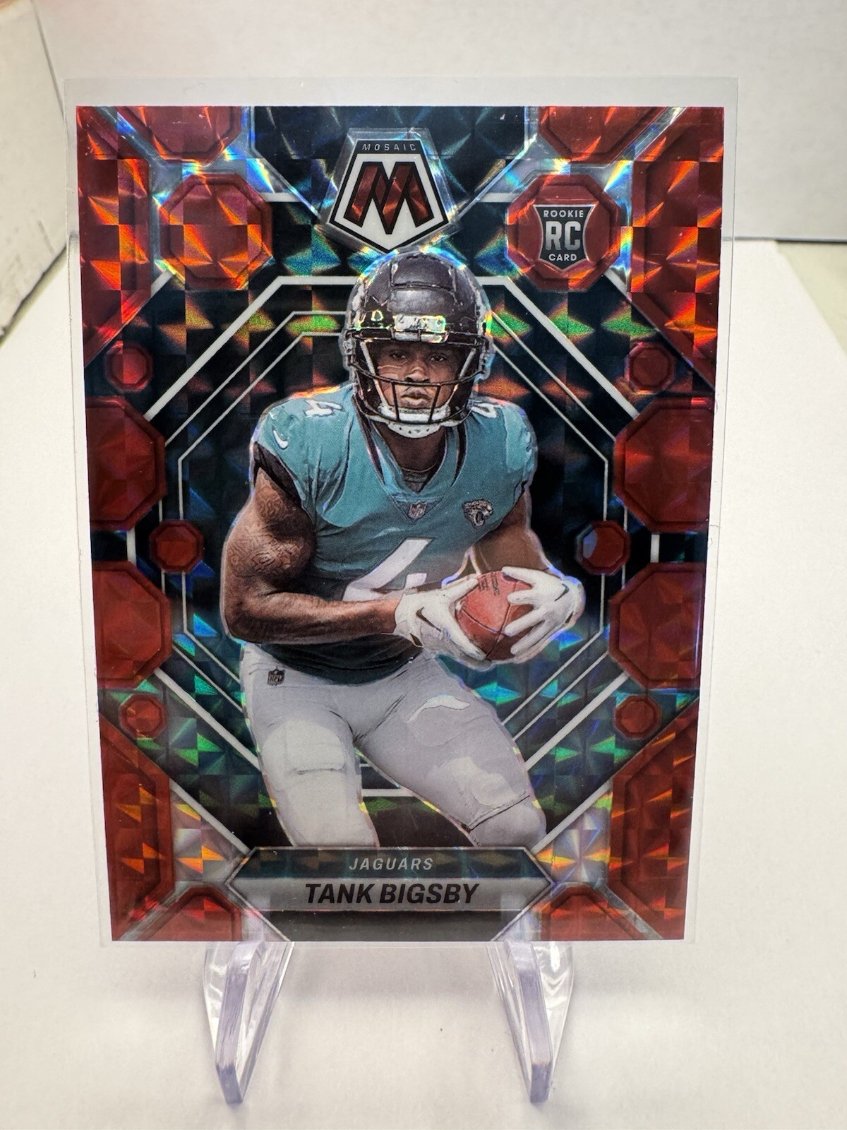 2023 Panini Mosaic - Rookies Red Mosaic Prizm #364 Tank Bigsby (RC) Rookie