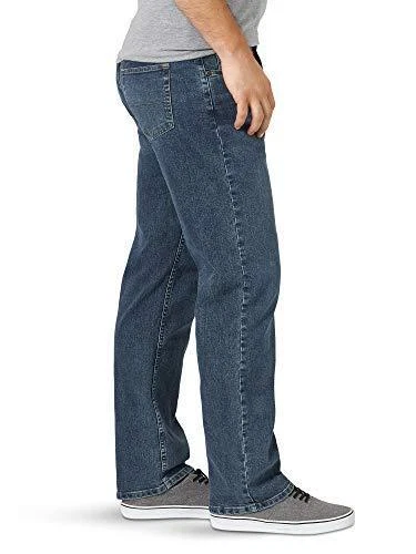 Wrangler Authentics Men's Big & Tall Comfort Flex Waist Relaxed Fit Jean, Smoke, - Image 3 of 4