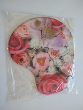 Ergonomic Silicone Mouse Pad with Wrist Support Pink Floral Multicolor NEW