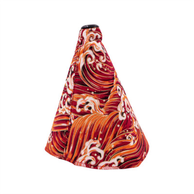 JDM Red Wave Blossom Sakura Shift Boot Cover Universal AT/MT
