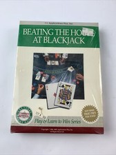 Beating The House At Blackjack Card Counting Software 5.25" Floppy Disk NIB
